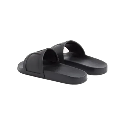 Valentino Logo Embossed Slip-On Slides