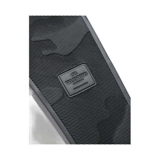 Valentino Logo Embossed Slip-On Slides