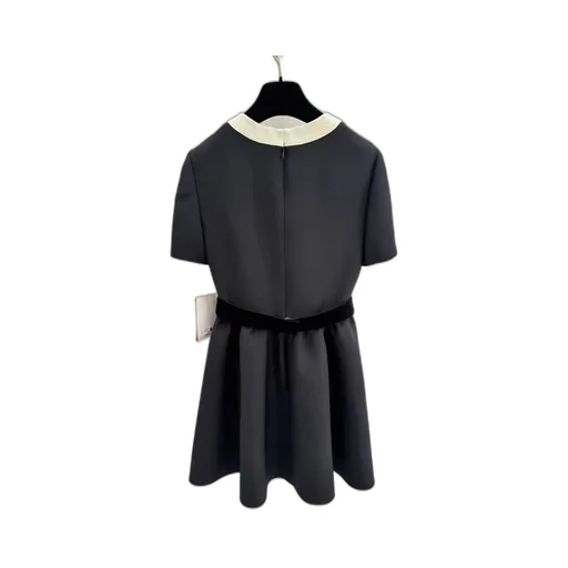 Valentino Bow Detailed Crewneck Short-Sleeved Dress