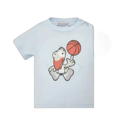 Basketball Motif Cotton T-Shirt