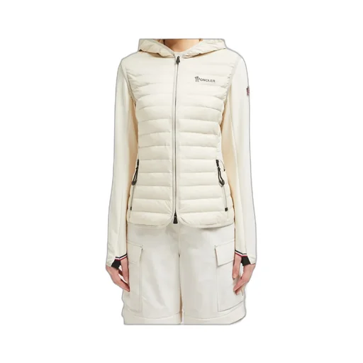 Padded Zip-Up Cotton Hoodie