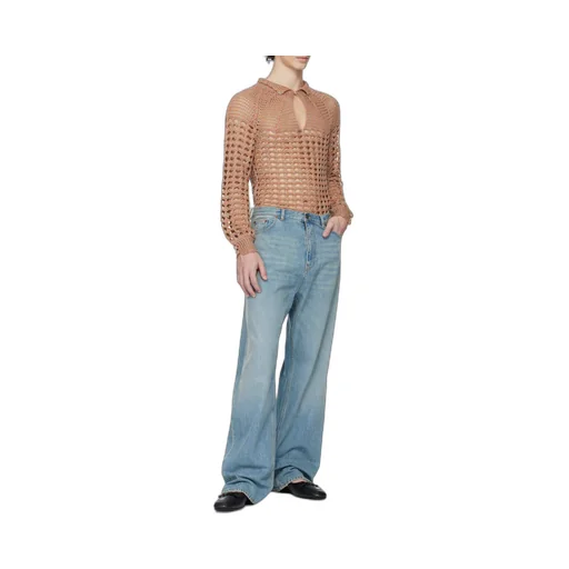 Valentino Crochet High Neck Jumper