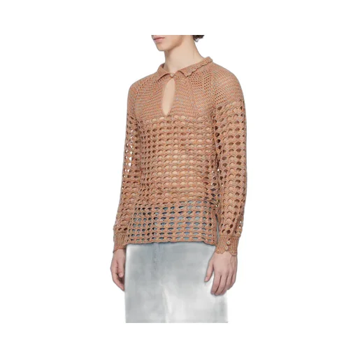 Valentino Crochet High Neck Jumper