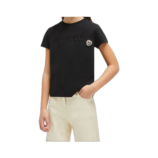 Moncler Enfant Logo Embroidered T-Shirt