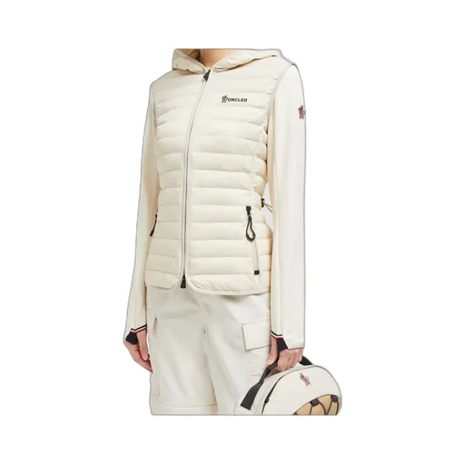 Padded Zip-Up Cotton Hoodie