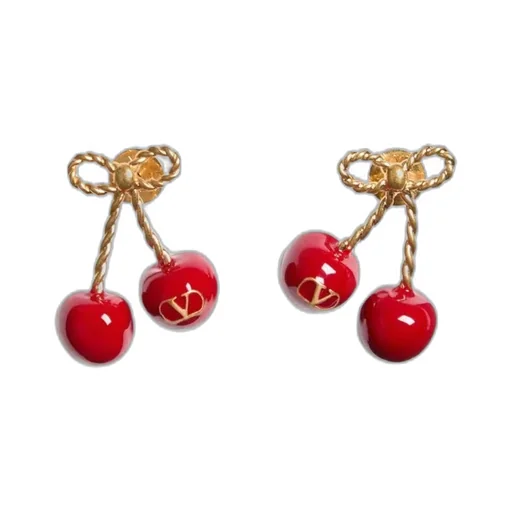 Valentino Cherryfic Vlogo Signature Earrings