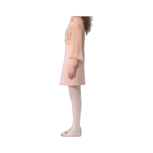 Valentino Crepe Couture Lace Detailed Dress