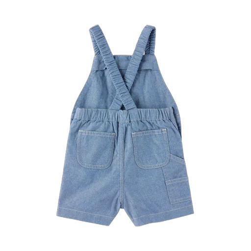 Cotton Chambray Overalls