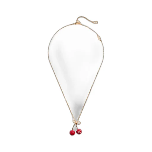 Valentino Logo Plaque Cable-Link Chained Necklace