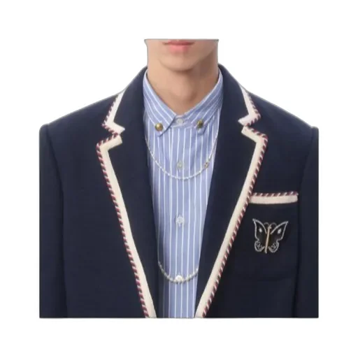 Valentino Single-Breasted Straight Hem Blazer
