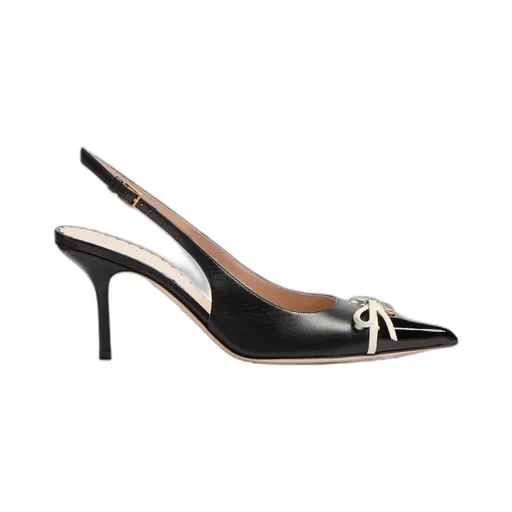 Valentino Bepointy Bow Detailed Slingback Pumps