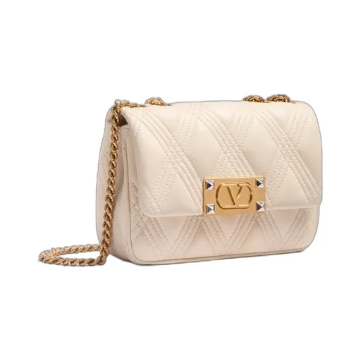 Valentino Garavani Rockstud Foldover Top Shoulder Bag