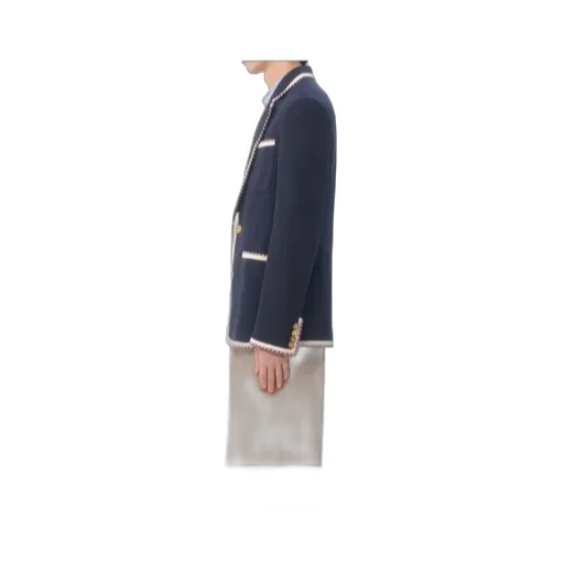 Valentino Single-Breasted Straight Hem Blazer