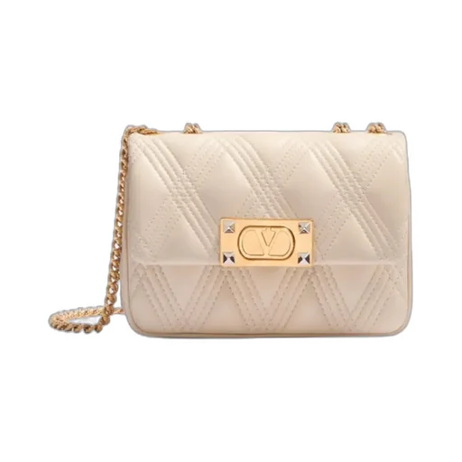 Valentino Garavani Rockstud Foldover Top Shoulder Bag