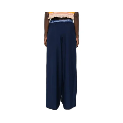 Marni Logo-Band Wide-Leg Trousers