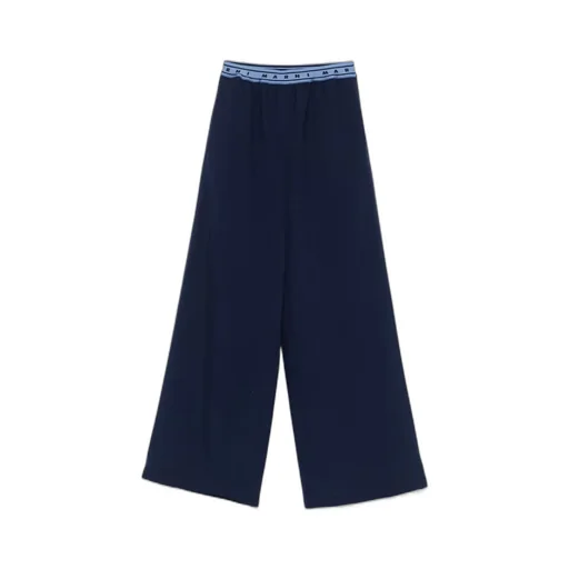 Marni Logo-Band Wide-Leg Trousers