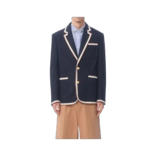 Valentino Single-Breasted Straight Hem Blazer