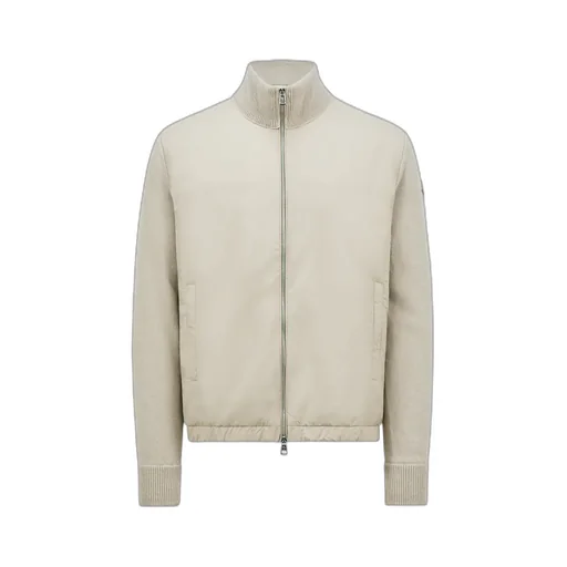 Padded Wool & Cashmere Zip-Up Cardigan