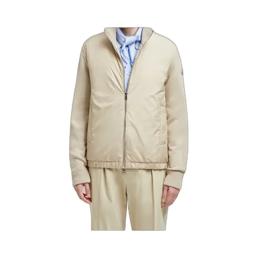 Padded Wool & Cashmere Zip-Up Cardigan