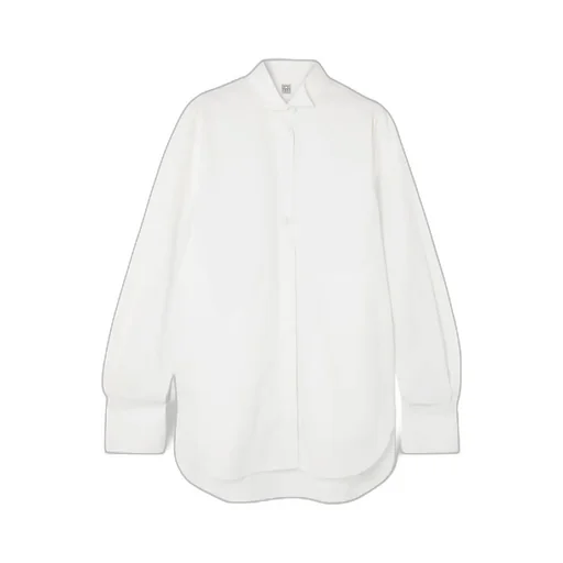 TotÊMe Curved Hem Buttoned Shirt