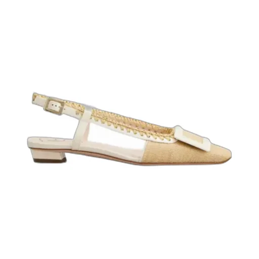 Roger Vivier Square-Toe Slingback Pumps