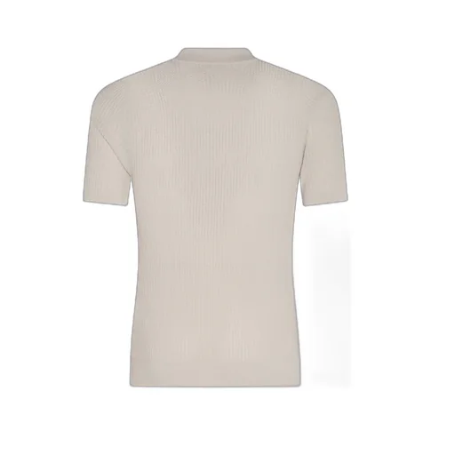 Eleventy Short-Sleeved Ribbed Polo Shirt