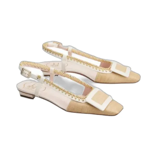Roger Vivier Square-Toe Slingback Pumps