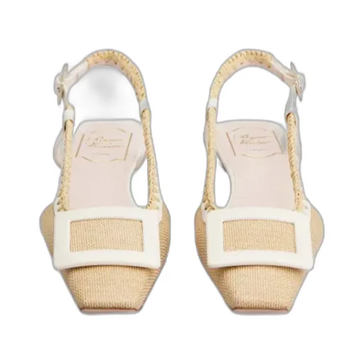 Roger Vivier Square-Toe Slingback Pumps