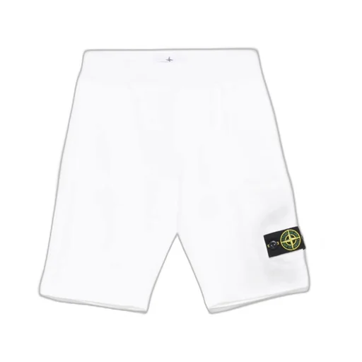 Stone Island Junior Compass-Patch Elasticated Waistband Shorts