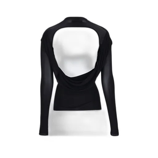 Jean Paul Gaultier Covered Cup Ruched Top