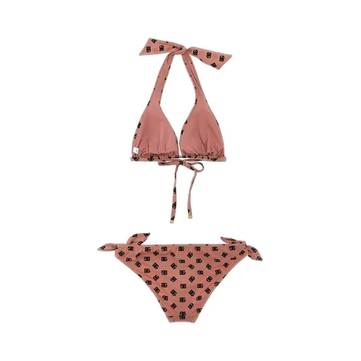 Dolce & Gabbana Logo Printed Padded Bikini Set