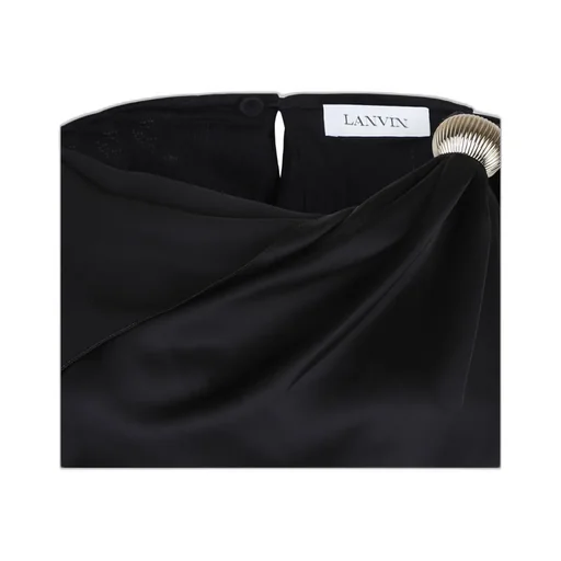 Lanvin Boat Neck Arpge Midi Dress