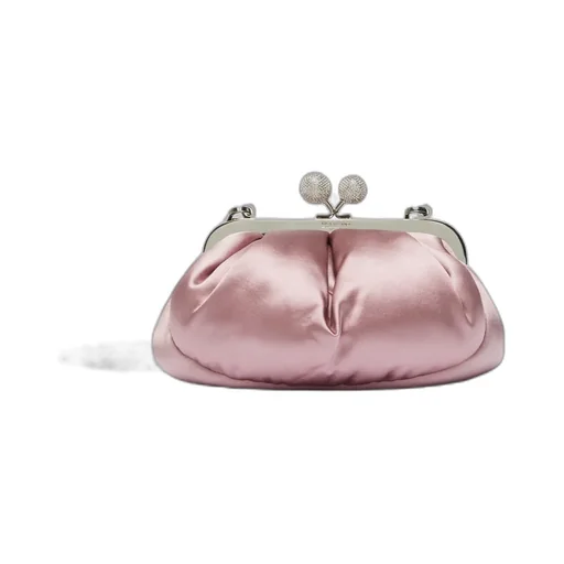 Small Satin Pasticcino Bag With Rhinestones