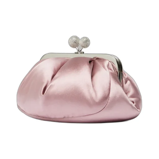 Small Satin Pasticcino Bag With Rhinestones
