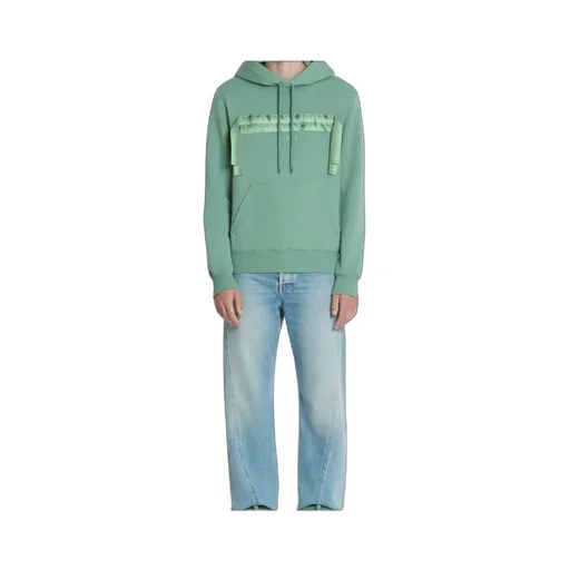 Lanvin Curb-Lace Drawstring Hoodie