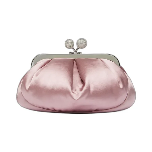 Small Satin Pasticcino Bag With Rhinestones