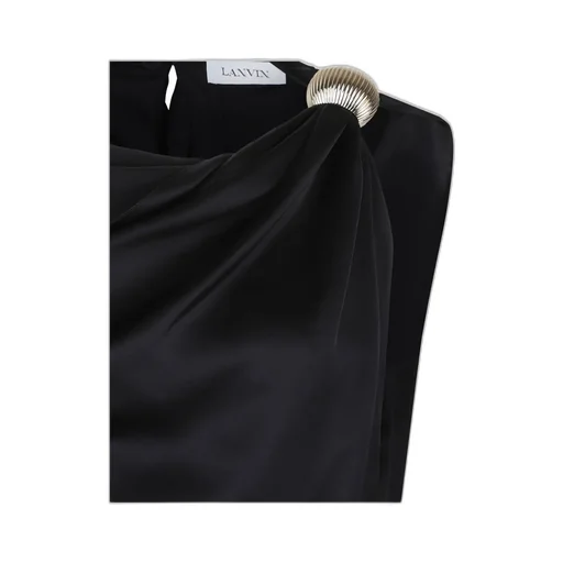 Lanvin Boat Neck Arpge Midi Dress