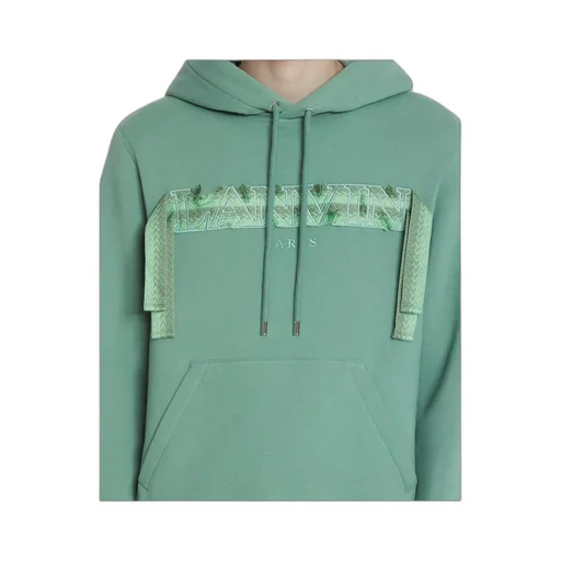 Lanvin Curb-Lace Drawstring Hoodie