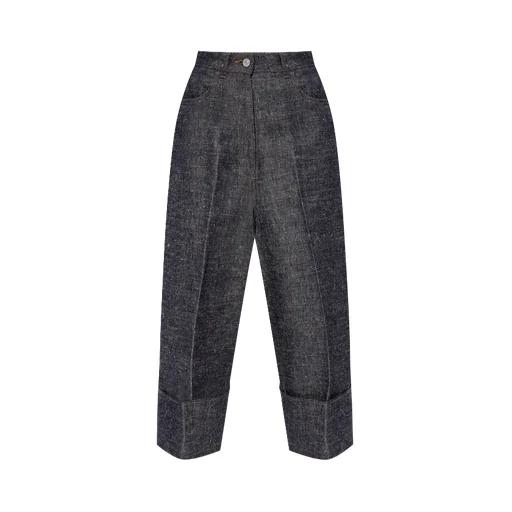Givenchy Pleat Detailed Cropped Jeans