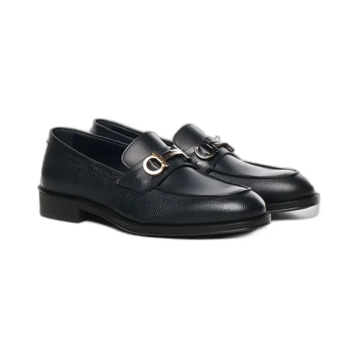 Ferragamo Gancini-Buckled Moccasin Loafers