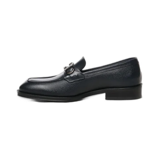 Ferragamo Gancini-Buckled Moccasin Loafers