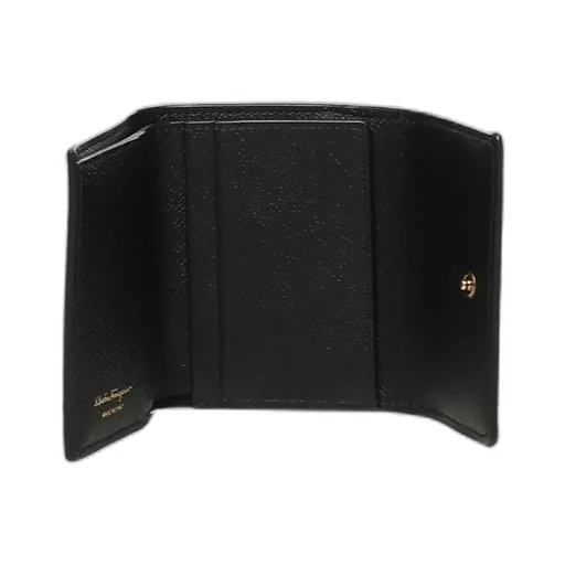 Ferragamo Gancini Plaque Tri-Fold Wallet