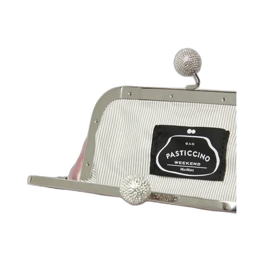 Small Satin Pasticcino Bag With Rhinestones