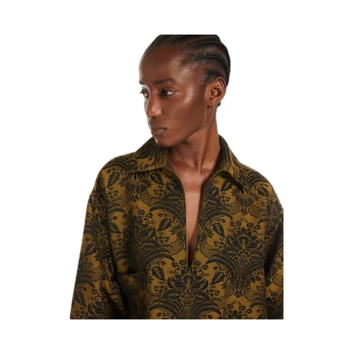 Max Mara Anemone All-Over Patterned V-Neck Top