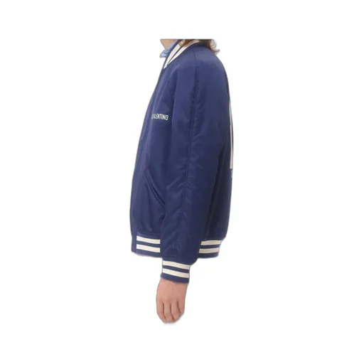 Valentino Logo Printed Zip-Up Jacket
