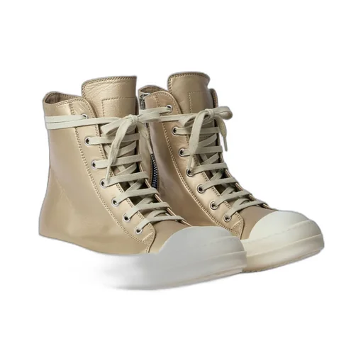 Rick Owens High Top Lace-Up Sneakers