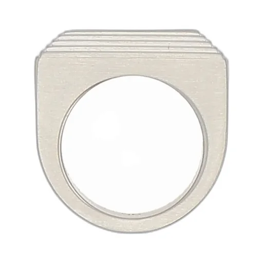 Rick Owens Etched Beveled Geometric Ring