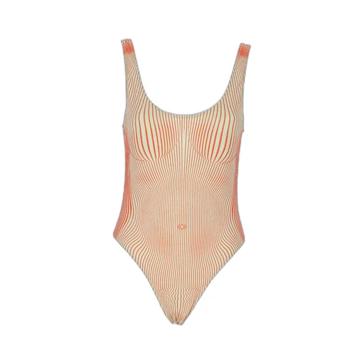 Jean Paul Gaultier The Pinstripe Body Morphing Swimsuit