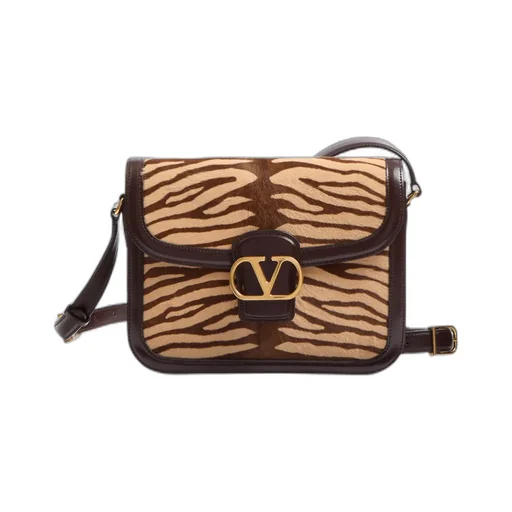 Valentino Vlogo Plaque Foldover Top Shoulder Bag