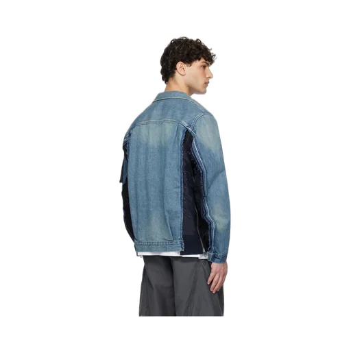 Stitched Denim Coat